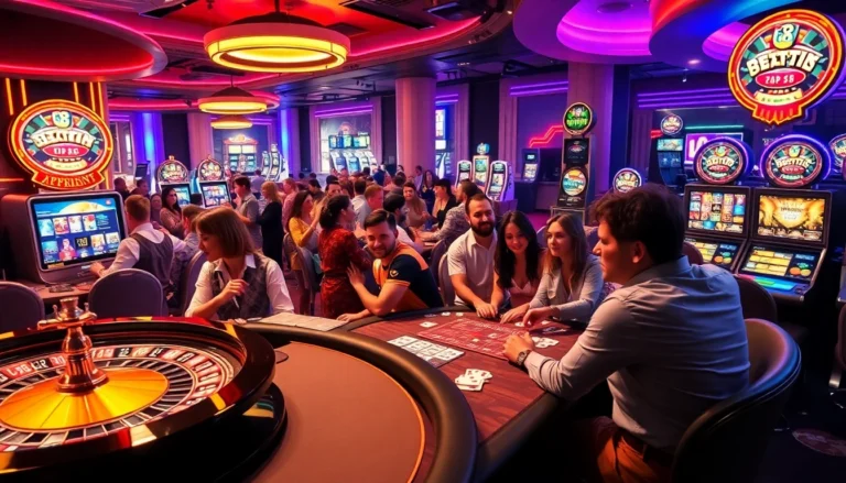 Go8 introduces exhilarating casino experiences with players engaged in intense poker games and vibrant roulette wheels.